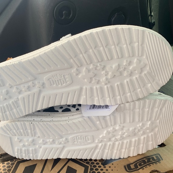 Hey Dude Black and White Patterned Loafers - Picture 2 of 3